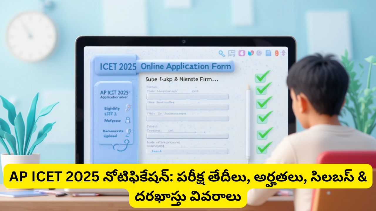 AP ICET 2025 Notification: Exam Dates, Eligibility, Syllabus & Application Details